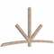 Ekena Millwork Alberta Smooth Timber Gable Bracket, Douglas Fir, 108"W x 54"H x 3 1/2"D x 3 1/2"F, 12/12 Pitch GBW108X54X0404ALB00SDF - alternate 4